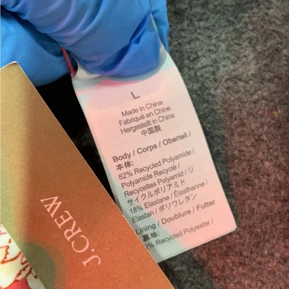 J.Crew Floral High Leg Bikini Bottoms Large NWT Pink Swimwear - Picture 4 of 4